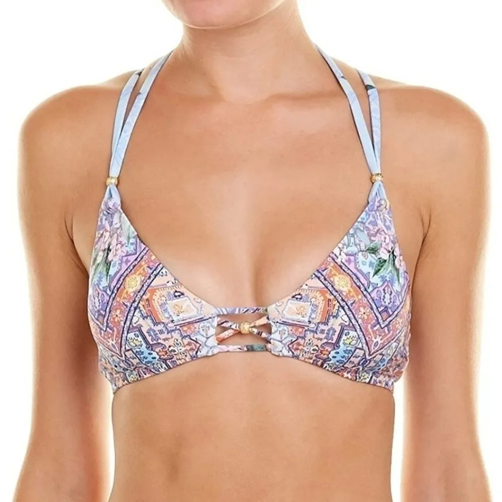 Nanette Lepore strappy back bralette swim top